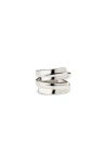 Unode50 Sterling Silver-plated Irregular Ring In Metallic