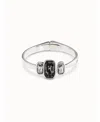 Unode50 Sterling Silver Plated Metal Alloy Hidden Spring Bracelet In Metallic