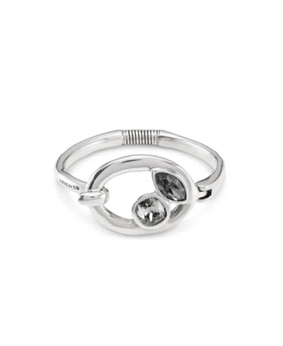 UNODE50 STERLING SILVER PLATED METAL ALLOY OVAL BRACELET