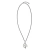 Unode50 Sterling Silver-plated Mother Of Pearl Necklace In Silver