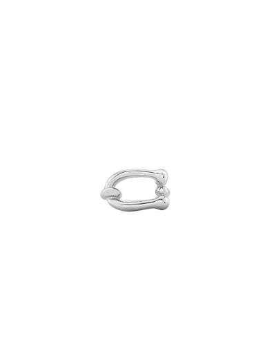Unode50 Sterling Silver Plated Ring In Metallic