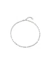 Unode50 Sterling Silver Plated Short Chain In Metallic