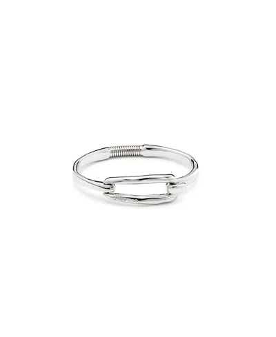 UNODE50 UNODE50 STERLING SILVER PLATED WITH BUCKLE BRACELET