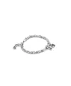 Unode50 Sterling Silver Plated With Pearl And Blue Crystal Bracelet In Metallic