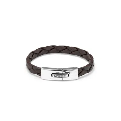 UNODE50 STERLING SILVER RECTANGULAR SPRING CLASP BRACELET