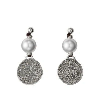 Unode50 Sterling Silver Resin Stone Earrings
