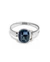 Unode50 Sterling Silver Swarovski Crystal Bracelet In Metallic