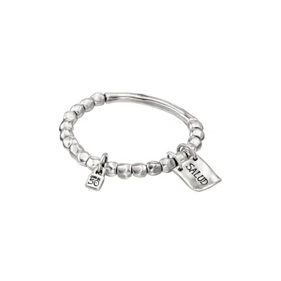 Unode50 Sterling Silver Tubular Piece Beads Bracelet