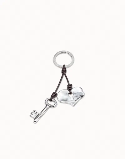 Unode50 Sterling Silver-plated Heart Key-ring