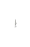 Unode50 Sterling Silver-plated Letter E Charm In Metallic
