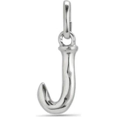 Unode50 Sterling Silver-plated Letter J Charm