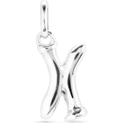 Unode50 Sterling Silver-plated Letter X Charm