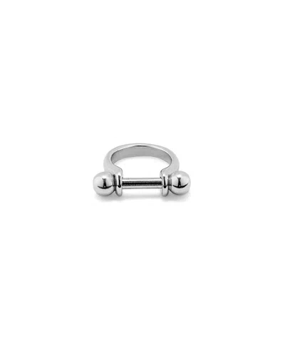 Unode50 Sterling Silver-plated Ring In Red