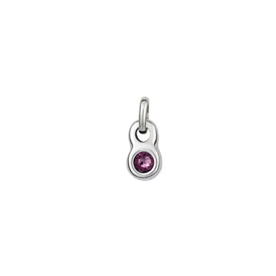 Unode50 Sterling Silver-plated Round Shaped Metal Alloy Charms In Metallic