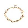 Unode50 Structured Square Link Necklace In Gold