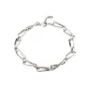 Unode50 Structured Square Link Necklace In Metallic