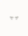 Unode50 Stud Earrings With Heart Shape In Silver