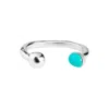 Unode50 Swappable Pearl Silver Cuff In Silver