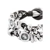 Unode50 Three-strand Grey Crystal Bracelet In Metallic