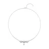 Unode50 Topaz Dragonfly Pendant Necklace In Metallic
