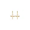 Unode50 Metal Alloy Dragonfly Shaped Earrings In Gold