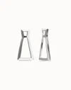 Unode50 Triangular Earrings In Silver