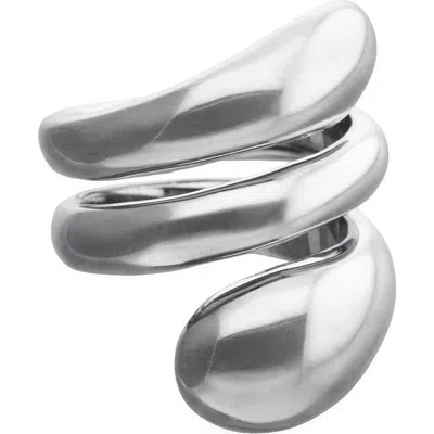 Unode50 Triple Spiral Statement Ring In Orange