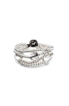Unode50 Triple Strand Leather Bracelet In Metallic