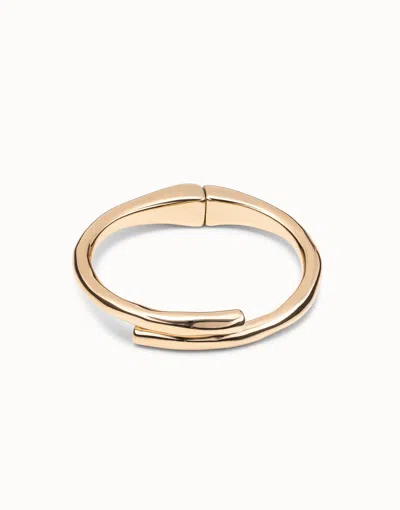 Unode50 Tubular Shaped Bangle Bracelet In Gold