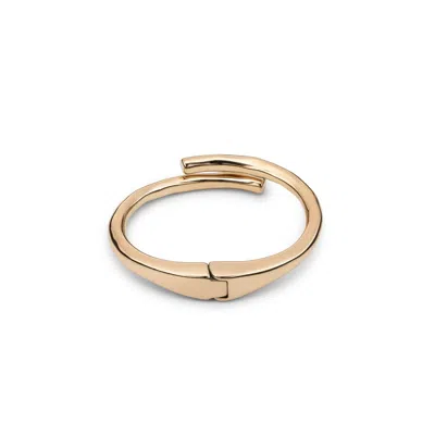 Unode50 Tubular Shaped Hidden Spring Bracelet In Gold