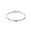 Unode50 Sterling Silver Double Tube Indentation Bracelet In Metallic