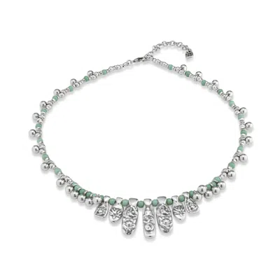 Unode50 Turquoise Charm Silver Necklace