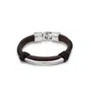 Unode50 Central Tube Sterling Silver Metal Bracelet In Multi