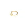 Unode50 Twisted Nail Form Metal Alloy Ring In Gold