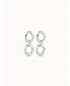 Unode50 Groovy Earrings In Silver In Silver