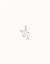 Unode50 Virgo Shaped Charm In Silver