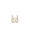 Unode50 18k Gold-plated Link Shaped Earrings In Gold