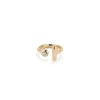 Unode50 White Open Topaz Ring In Gold