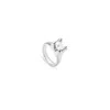 Unode50 White Zirconia Metal Alloy Ring In Silver