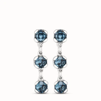 Unode50 Women's Sublime Earrings In Blue/silver