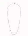 Unode50 X-long Box Chain Necklace In Silver In Silver