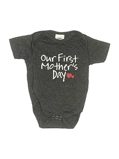 Pre-owned Unordinary Toddler Babies' Short Sleeve Onesie In Gray