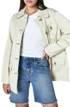Unpublished Ari Chore Jacket In Beige In Blanch