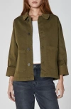 Unpublished Billie Stretch Cotton Jacket In Brown