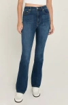 Unpublished Chloe High Waist Slim Bootcut Jeans In Blue
