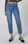 Unpublished Debbie Express High Waist Slim Tapered Ankle Jeans In Blue
