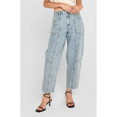 Unpublished Ellis Roadtrip Barrel Leg Jeans In Blue