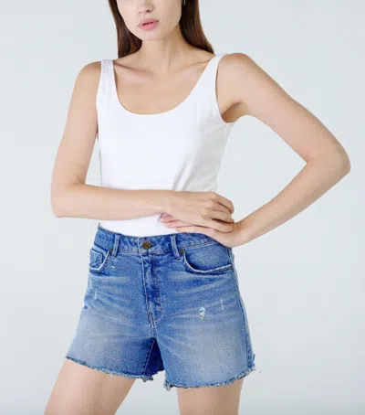 Unpublished Emma High Rise Mom Short In Trance In White