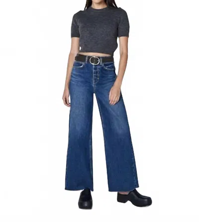 Unpublished Este Wide Leg Bell Jeans In Everlong In Blue