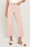 Unpublished Gemma Crop Wide Leg Pants In Pink